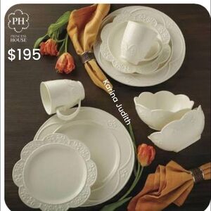 Princess House Elegant Cream Dinnerware Set